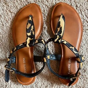 Gianni Bini 7 cheetah print sandal